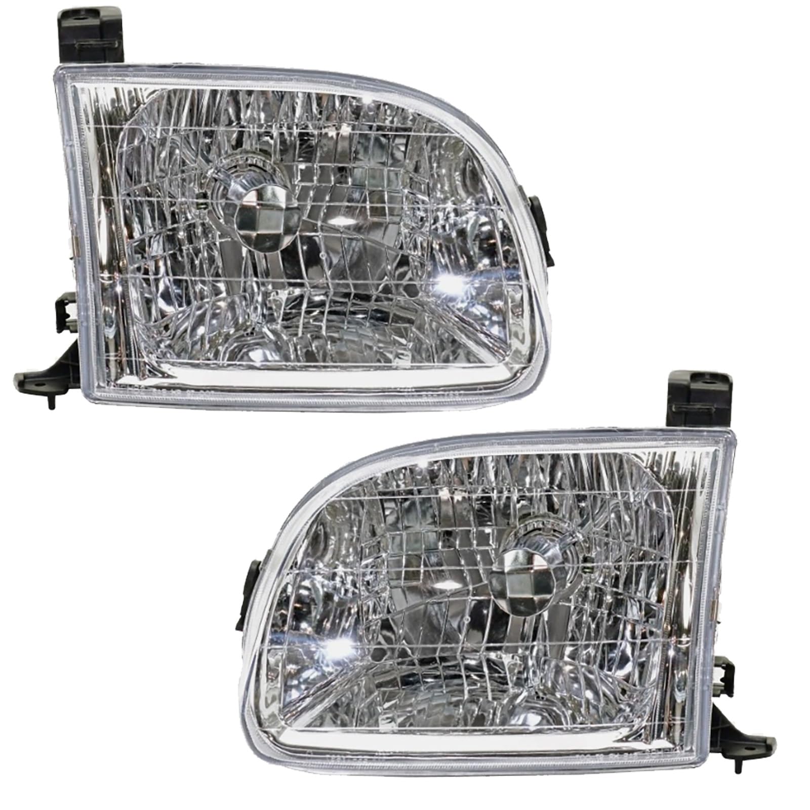 Photo 1 of ****(PARTS ONLY/ MAJOR DAMAGE/ NON FUNCTIONAL)***ATOMTEC Halogen Headlight Assembly Fit For 2000-2004 Tundra 2001 2002 2003 2004 Toyota Sequoia Driver and Passenger Side Double Cab Models ONLY