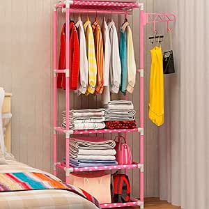 ZLJ Perchero Estante de Almacenamiento Perchero de Hierro de Metal