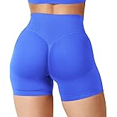 QOQ Women Workout Shorts 4.5" Scrunch Booty Gym Shorts Seamless Butt Lifting Impact Yoga Shorts