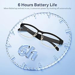 GenXenon Bluetooth Audio Smart Glasses, Blue Light