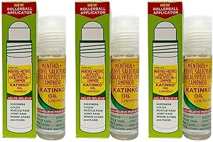 Katinko Oil Liniment Rollerball Applicator, 10Ml (3 Pack)