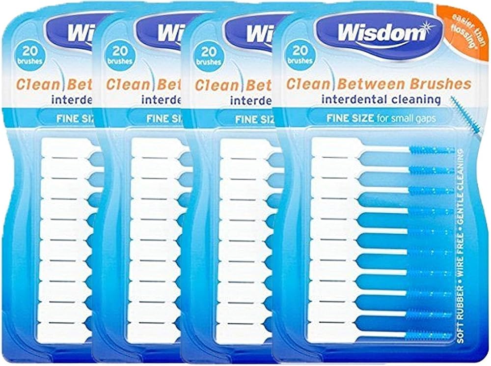 Wisdom Clean Between Interdental Brushes Fine Size 20s Pack 4