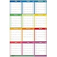 Vibrant Focus 2025-2026 Yearly Wall Calendar - annual calendar 2025-2026, 2025-2026 Yearly Wall Calendar&Planner with Thick Paper, July 2025 - June 2026, X Large, 34.7" x 22.8", 2025-2026 Yearly Planner (2025-2026 Yearly Wall Calendar - Colorful)