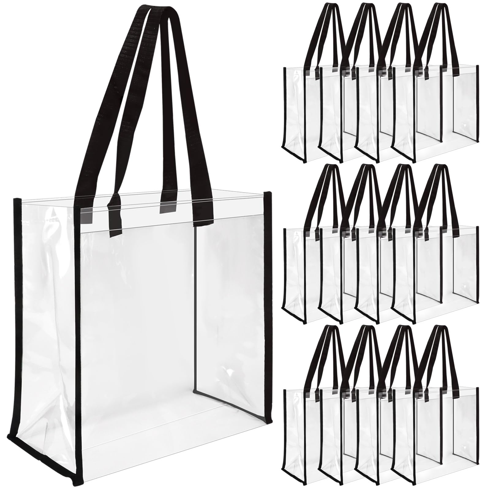 Mua 12 Pack Clear Tote Bags PVC Plastic Tote Bag with Handles Bulk