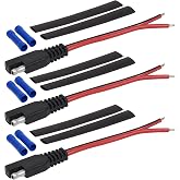 Yak Power 4 Inch SAE Accessory Pigtails for 12V Electronics, 3-Pack | Three-pack of 4-inch SAE accessory pigtails for connecting 12V electronics to Yak Power switching systems