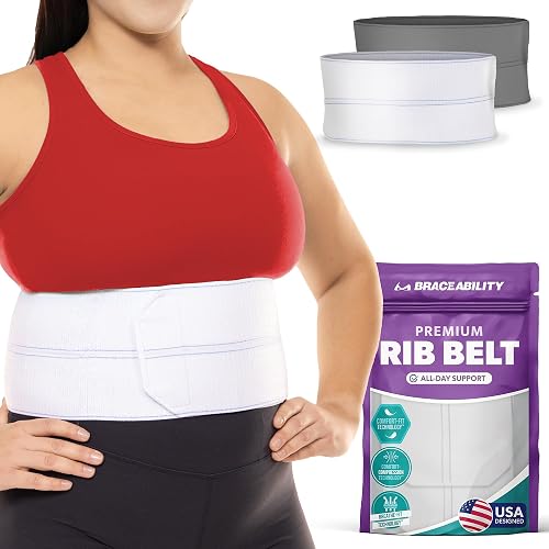 BraceAbility Plus Size Broken Rib Brace - Rib Protector Compression ...