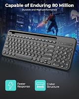 Cimetech Wireless Keyboard and Mouse Set with Phone Holder, 2.4GHz USB view 7
