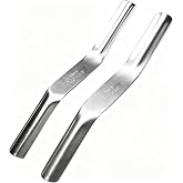 2pcs Tuck Pointing Tools, Double Ended Brick Jointer, 1/2" x 5/8" | Pointing Trowel Masonry Jointer for Cement, Bricklaying Tools, Concrete Jointer Brick and Block Straightener Tool