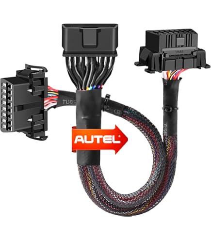 OBD2 Splitter, bbfly-B31 Full 16pin OBDII Port 1 Male Splitter to 2