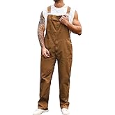 Yuanbang Overalls for Men Fashion Coveralls Work Utility Denim Women Bib Jumpsuit with Pockets