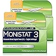 Monistat 3 Day Yeast Infection Treatment for Women, 3 Miconazole Prefilled Cream Applicators, 2 Pack