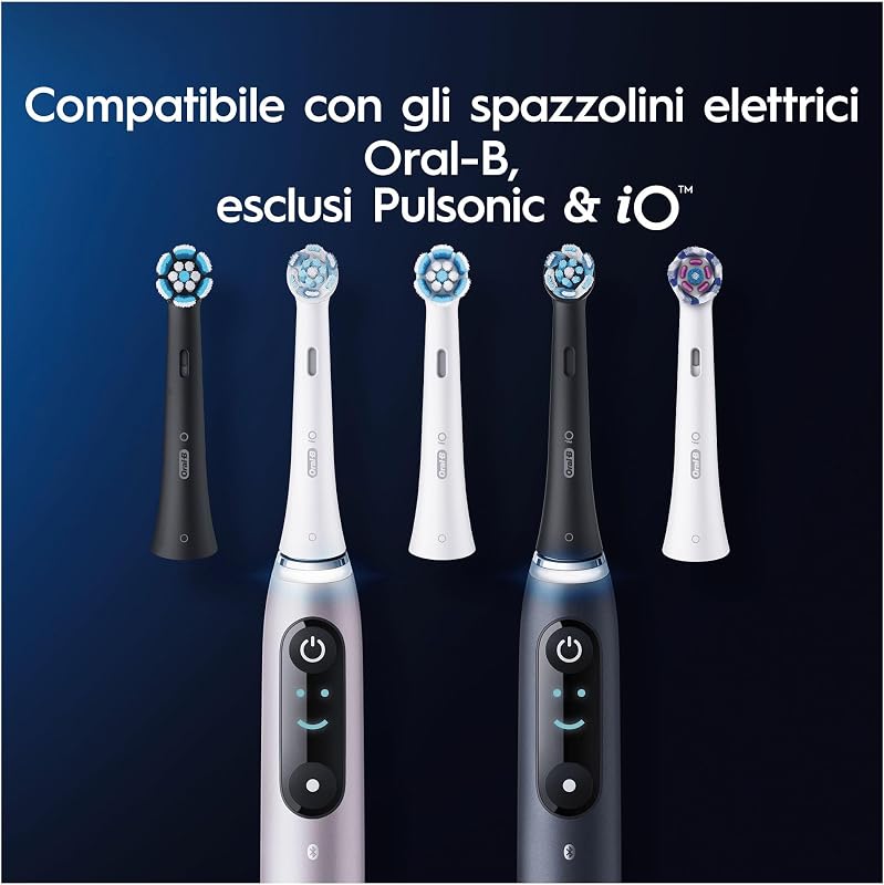 Testine di Ricambio iO Ultimate Clean, Nere, 8 Ricambi