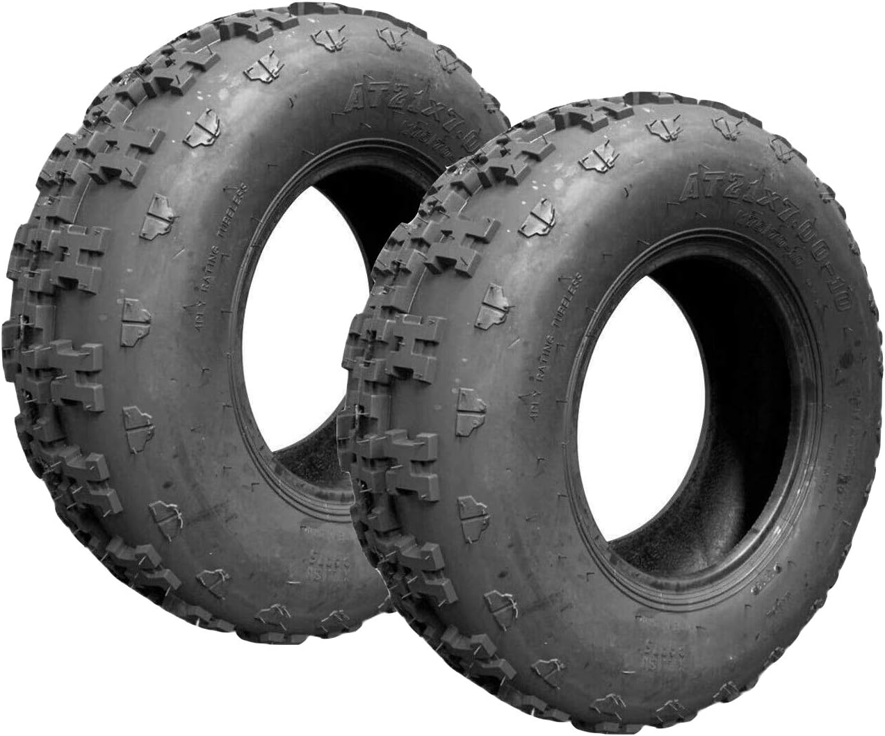 SUNROAD 2PCS Front Sport ATV Utility Tires AT 21X710 4 Ply Pattern P348 Automotive