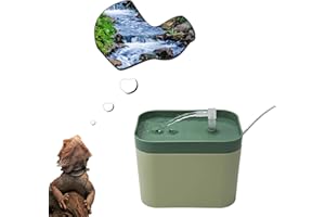 BINGEGEPET Reptile Water Bowl with Filtration System, Lizard Drinking Fountain, Bearded Dragon Tank Accessories, Reptile Habitat Waterfall for Bearded Dragon, Leopard Gecko, Chameleon, Snake