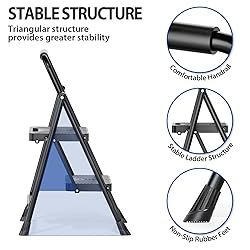 KINGRACK Folding 2 Step Ladder, Portable Ladder for
