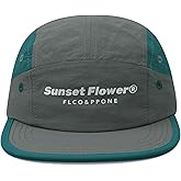 Clakllie 5 Panel Hat for Men Quick Dry Lightweight Running Baseball Cap Flat Brim Hiking Hat Women Outdoor Trekking Hat