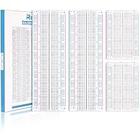 4PCS Breadboards Kit Include 2PCS 830 Point 2PCS 400 Point Solderless Breadboards for Proto Shield Distribution Connecting Bl