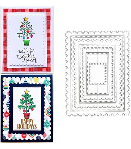Dossier De Gaufrage 3D Poinsettia Et Houx - Gabarit Noël Pour Cartes Et Scrapbooking 12,7x17,8cm