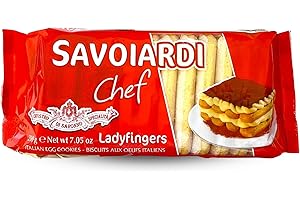 GOODSCIOUS CHIOSTRO Savoiardi Lady Finger - Classic Italian Ladyfinger Biscuits - Savoiardi Italian Ladyfingers - Italian Egg Cookies - Lady Fingers for Tiramisu - Italian Dairy Cookies - 7.05 oz