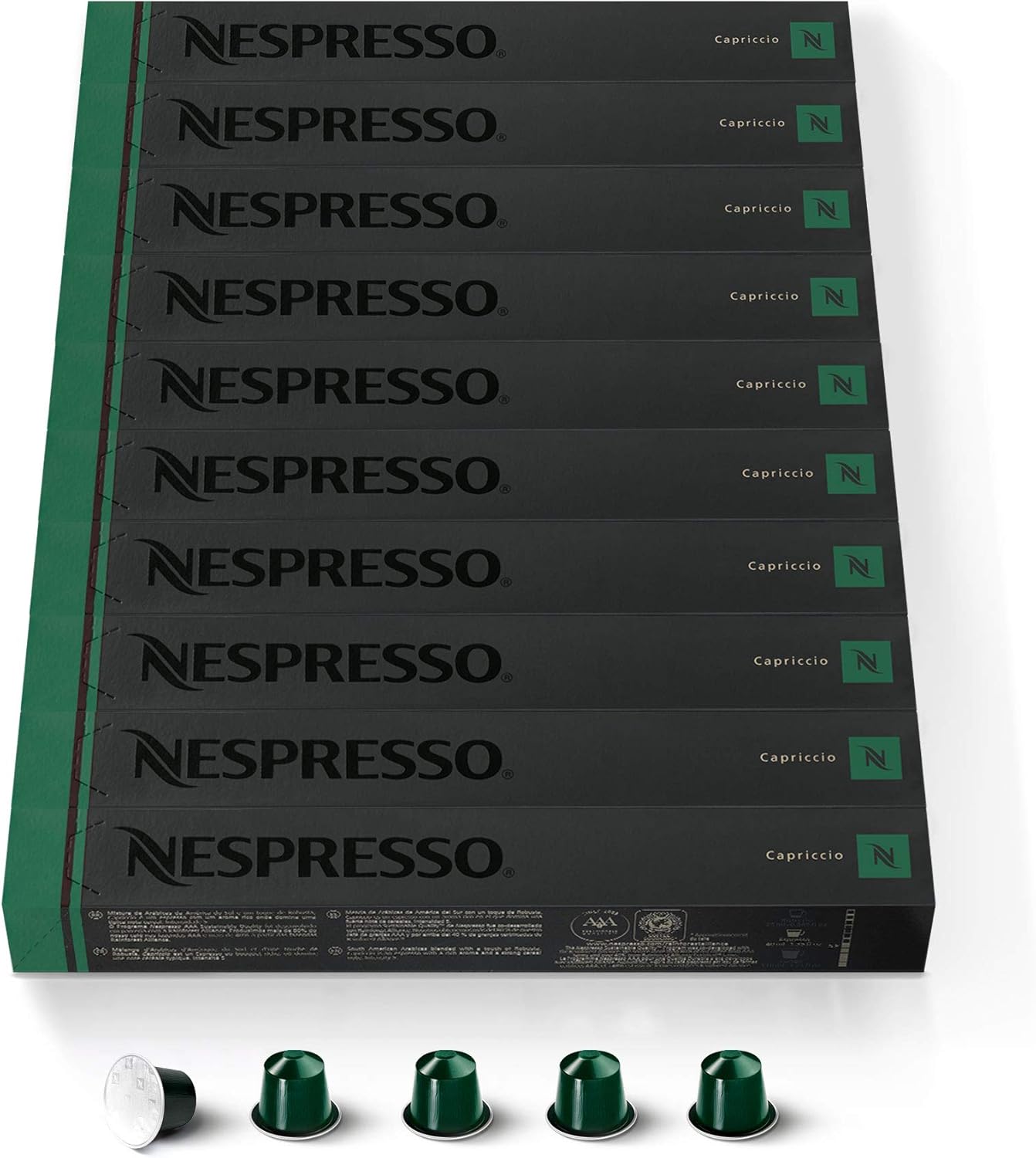 NESPRESSO CAPSULE ORIGINALI Capriccio,100 capsule di caffè Linea Original, Riciclabili Amazon