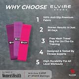 Elvire Sport Fabric Resistance Bands Set of 3 Booty Bands for Women view 3