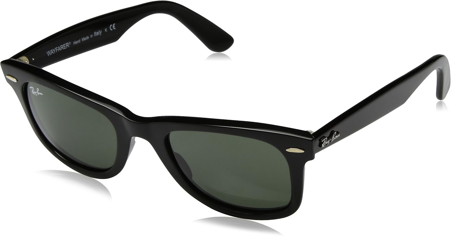Amazon.com: Ray-Ban Original Wayfarer Sunglasses (RB2140 50) Black 