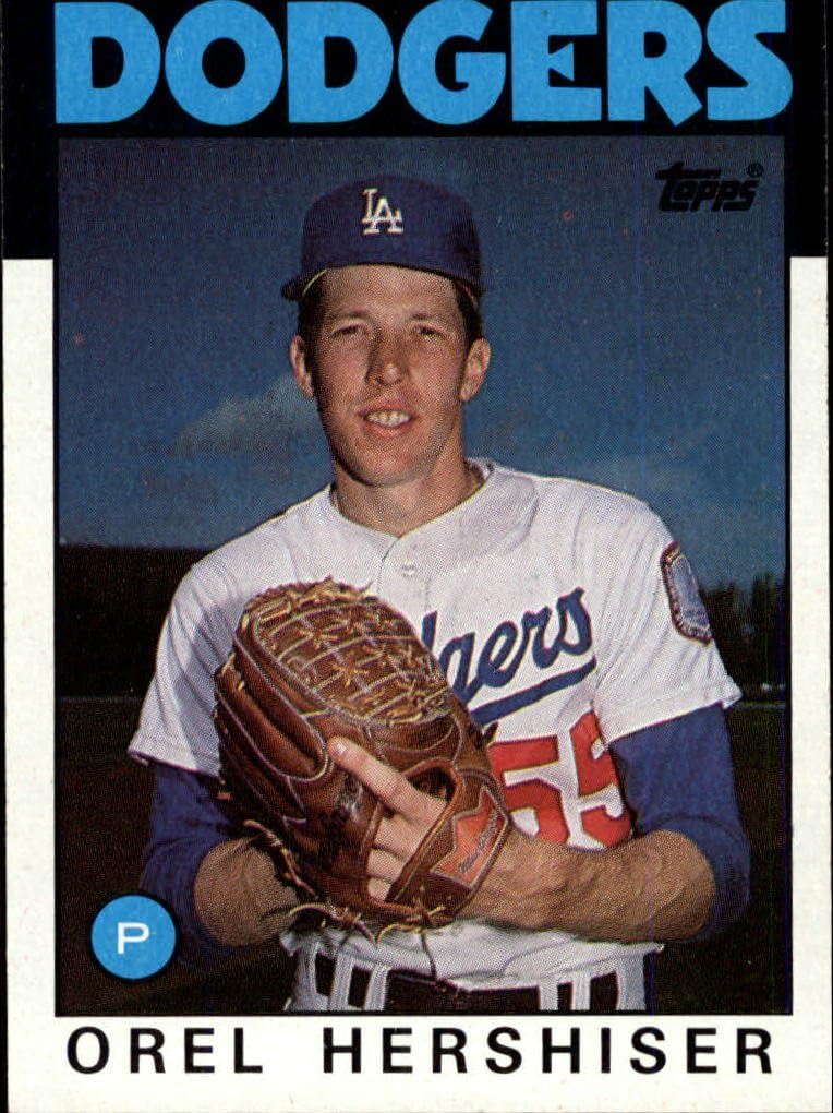 1986 Topps 159 Orel Hershiser UER MLB Baseball Trading