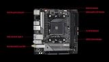 ASRock A520M-ITX/AC AM4 Motherboard Ryzen 3000 4000G 5000 Series Processors view 3