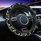 Wildflowers Flowers Steering Wheel Cover - Wildflower Flowers Steering Wheel Cover 15 Inch Universal Non-Slip Breathable Neoprene Car Accessory for Women Men Steering Wheel Protector