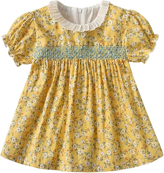 Amazon ベビーウェアガールズ服半袖ワンピース女の子夏洋服子供ドレスファスナー結婚発表会七五三バースデー通園服キッズ贈り物ギフト花柄総柄 ワンピース チュニック 通販