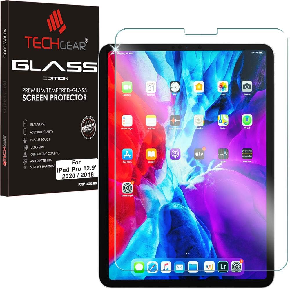 TECHGEAR GLASS Edition for New iPad Pro 12.9 2022 2021 2020 2018 [6th, 5th