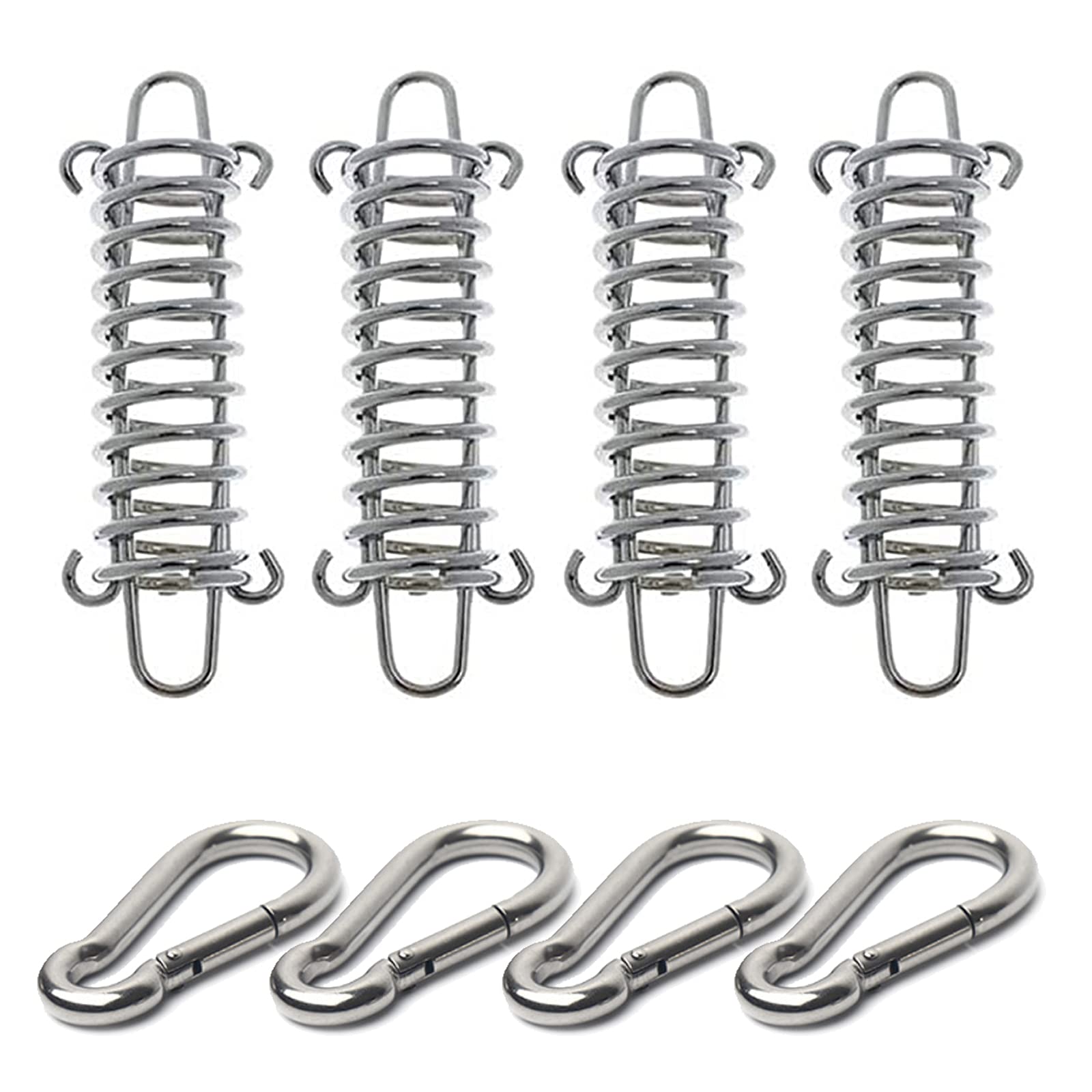 Ruikdly Accessories Tension Springs 8 Pieces Tension Springs Awning Tension Springs High Strength Spring Buckle Tension Springs for Tents Awnings Camping Accessories
