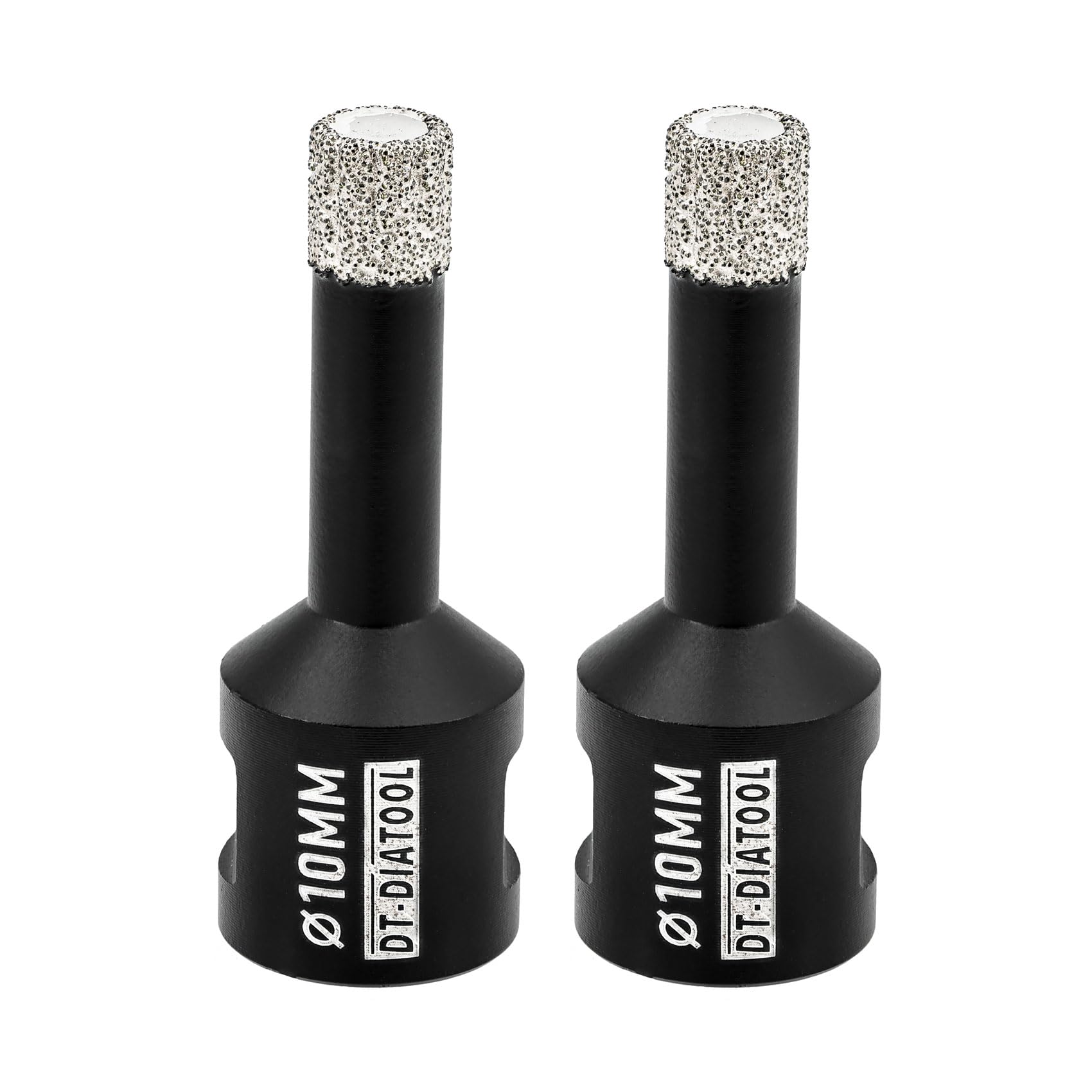 DT-DIATOOL Diamond Drill Bit 2PCS 10mm Hole Saw for Dry Drilling Tile Porcelain Marble Ceramic Granite