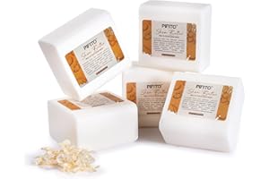 Pifito Shea Butter Melt and Pour Soap Base (5 lb) │ Bulk Premium 100% Natural Glycerin Soap Base │ Luxurious Soap Making Supplies