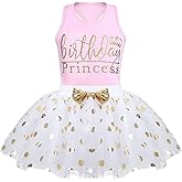 CM C&M WODRO Toddler Kids Baby Girls Birthday Princess Outfits Vest Sleeveless Tank Top Dot Mesh Tutu Skirt Set
