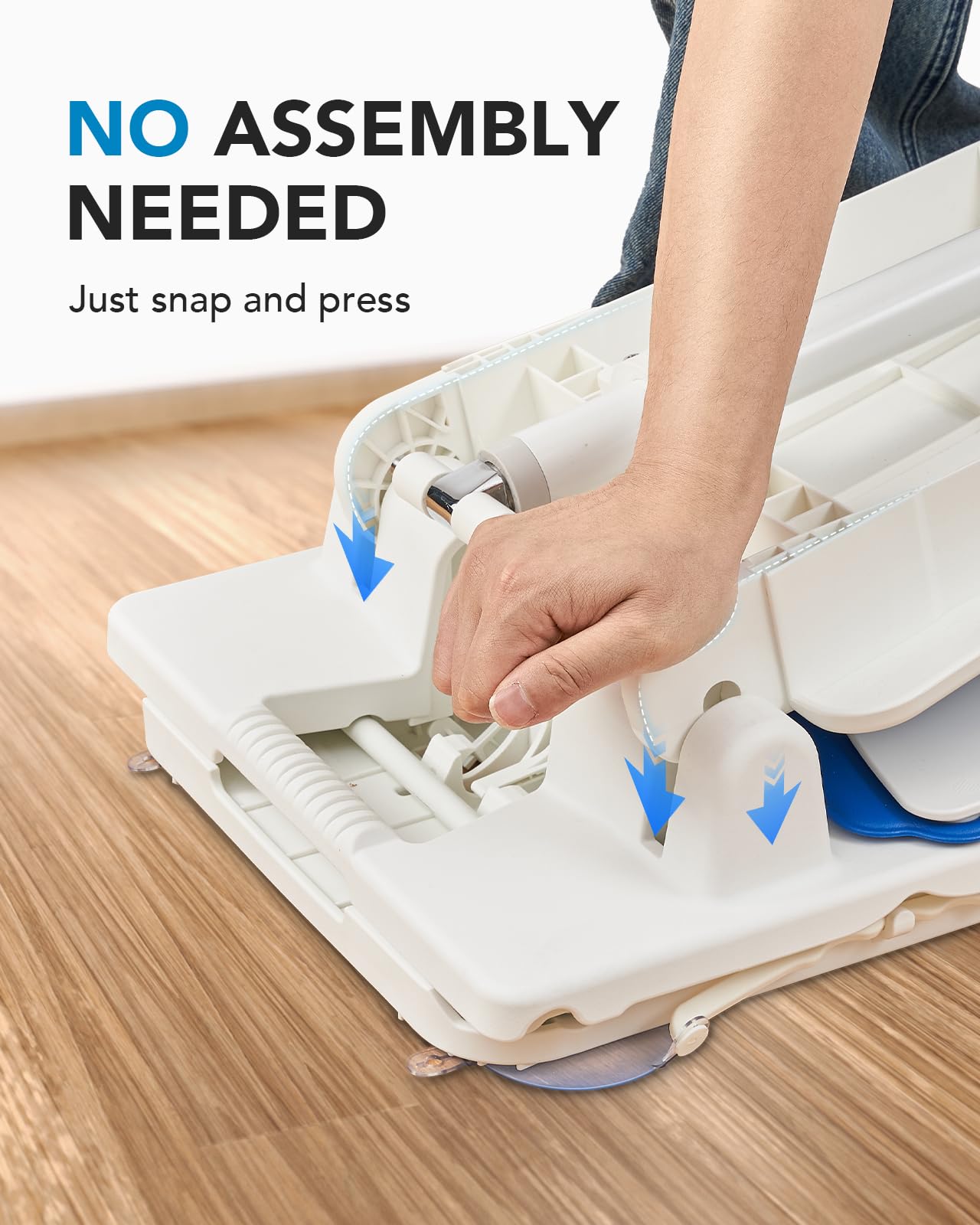 HUANUO 2-in-1 Electric Chair Lift for Elderly – Floor Lift & IP68 Waterproof Bath Lift for Tub, Foldable, 308 lbs Capacity, Remote Control, Height Adjustable 2.3