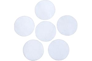 This Season's Colors White Adhesive Felt Circles: Variety of Sizes: 2”, 3”, 4” or 5" Wide; Die Cut Felt Stickers for DIY Projects & Professional Craft Finishing (Single Package of 10, 4 Inch Circles)