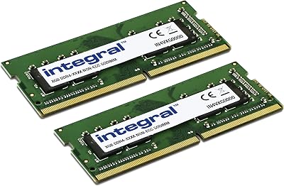 Integral 32GB DDR4 SODIMM Kit 2x16GB 2666MHz PC4-21333 Laptop RAM