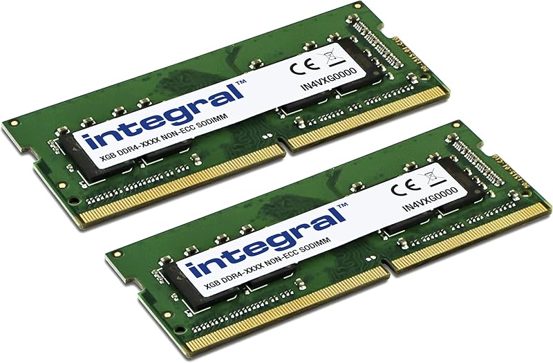 Integral 16GB (2x8GB) DDR4 2666MHz SODIMM Laptop RAM Kit
