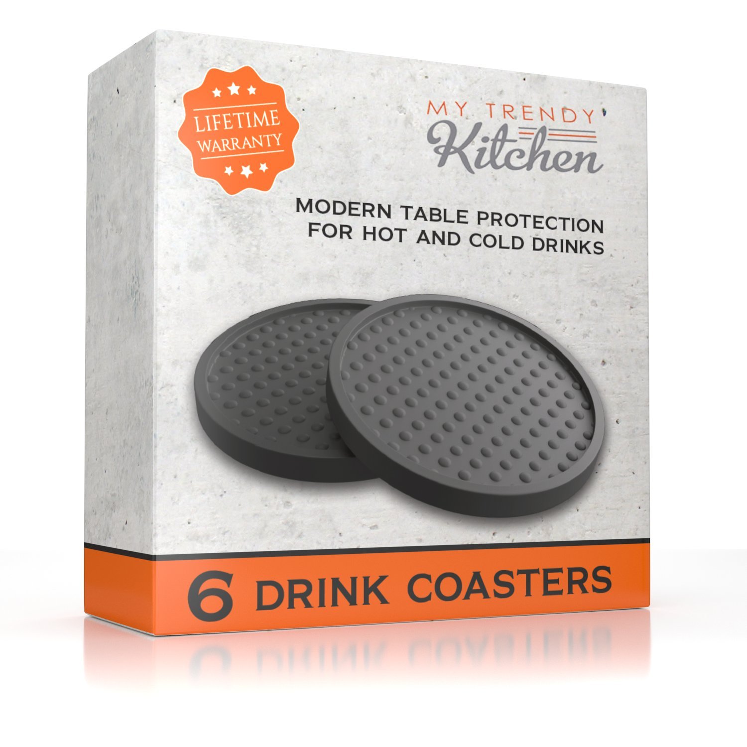 Large Drink Coasters Absorbs Moisture and Prevents Table Damage