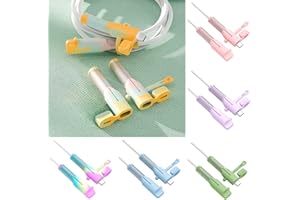 USB C Charging Cable Protector 6 Sets (12pcs) Compatible with Android Type C Data Cable, Silicone Non-Slip Cord Savers, 3 in 