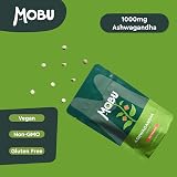 MOBU Ashwagandha 1000mg 120 Tablets High Strength Ayurvedic Vegan GMP view 5