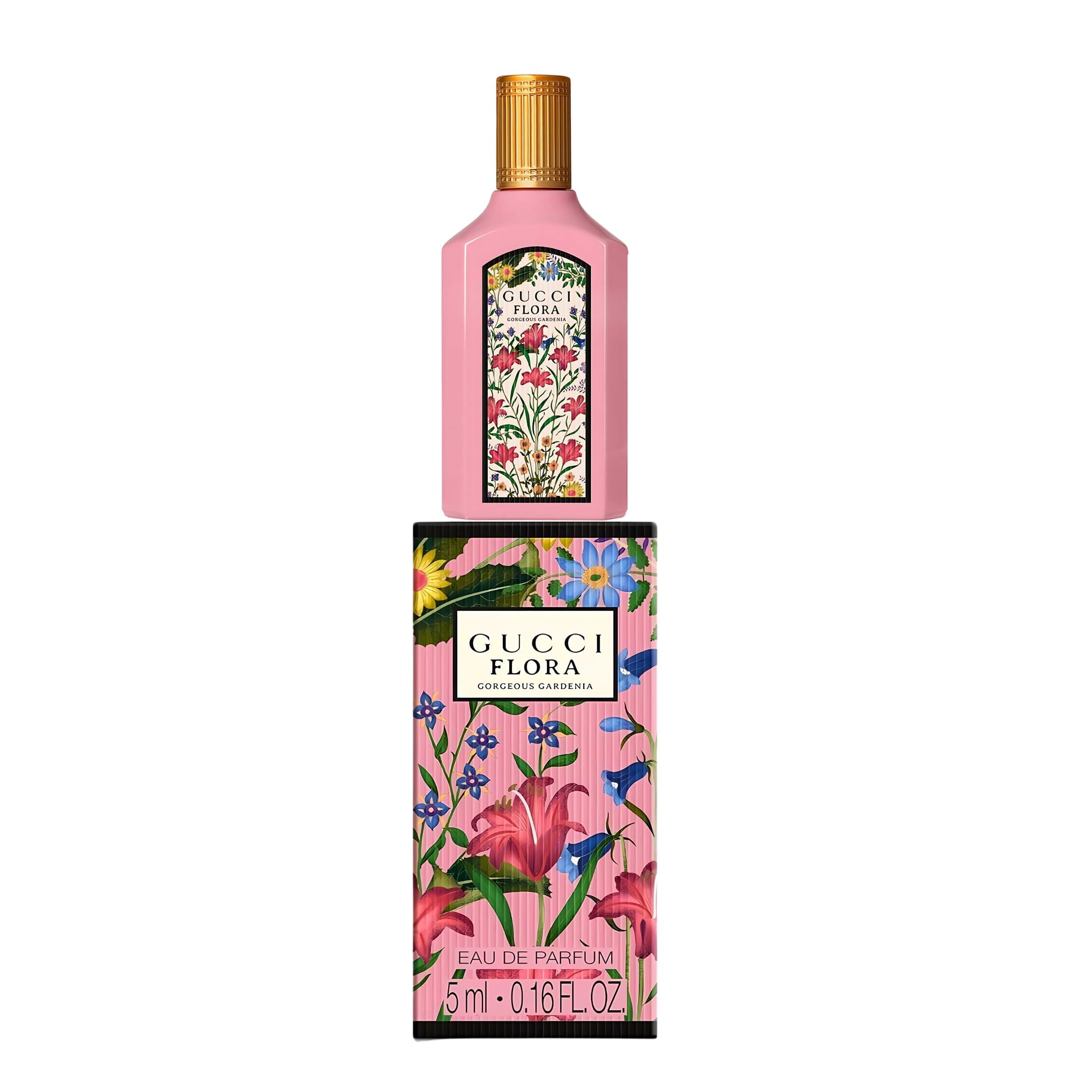 Gucci Flora Gorgeous Gardenia Perfume for Women EDP Mini Splash Top 0.16 Fl Oz Gucci Flora Gorgeous Gardenia Perfume for Women EDP Mini Splash Top 0.16 Fl Oz
