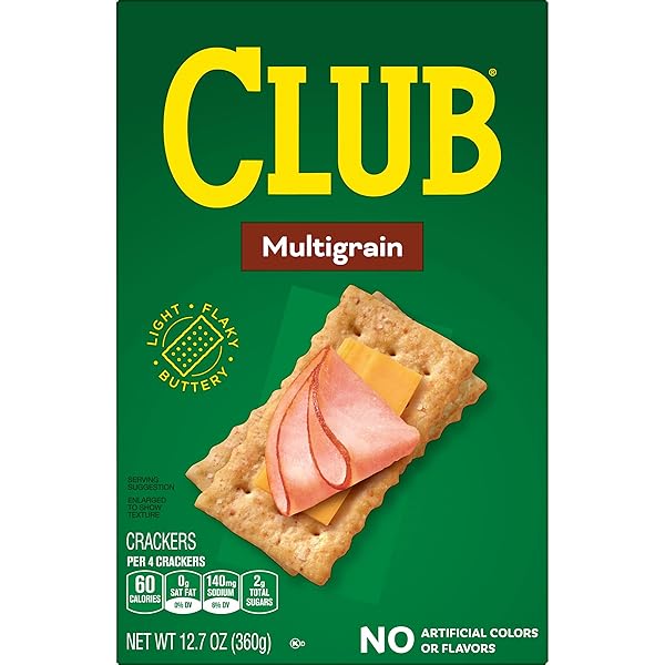 CLUB CRACKERS, LUNCH SNACKS, SNACK CRACKERS, MULTIGRAIN, 12.7OZ BOX (1 BOX)