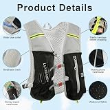 flintronic Running Vest Women Men Lightweight Hydration Pack Reflective view 2