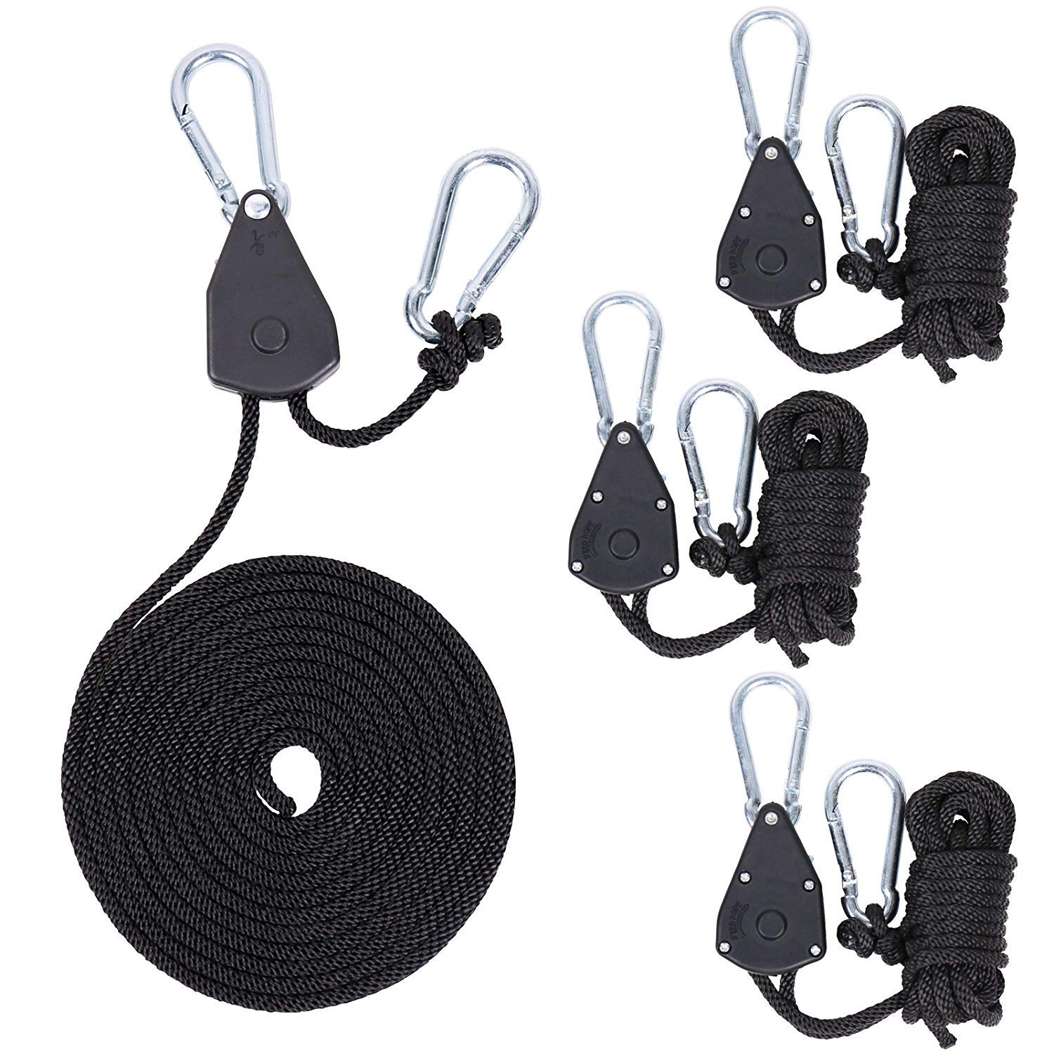 Mua Retractable Heavy Duty Ratchet Tie Down Straps [4 Pack, 8ft, 75lbs
