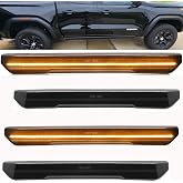 KIYDAOT 4PCS LED Side Marker Fender Lights Smoked Lens | Compatible with 2020-2024 GMC Sierra 2500 HD 3500 HD Truck Pickup Amber Front &amp; Rear Fender Lamp