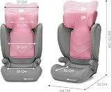 Kinderkraft I-SPARK i-Size Car Seat 100-150 cm Pink 3-Point Belt view 9