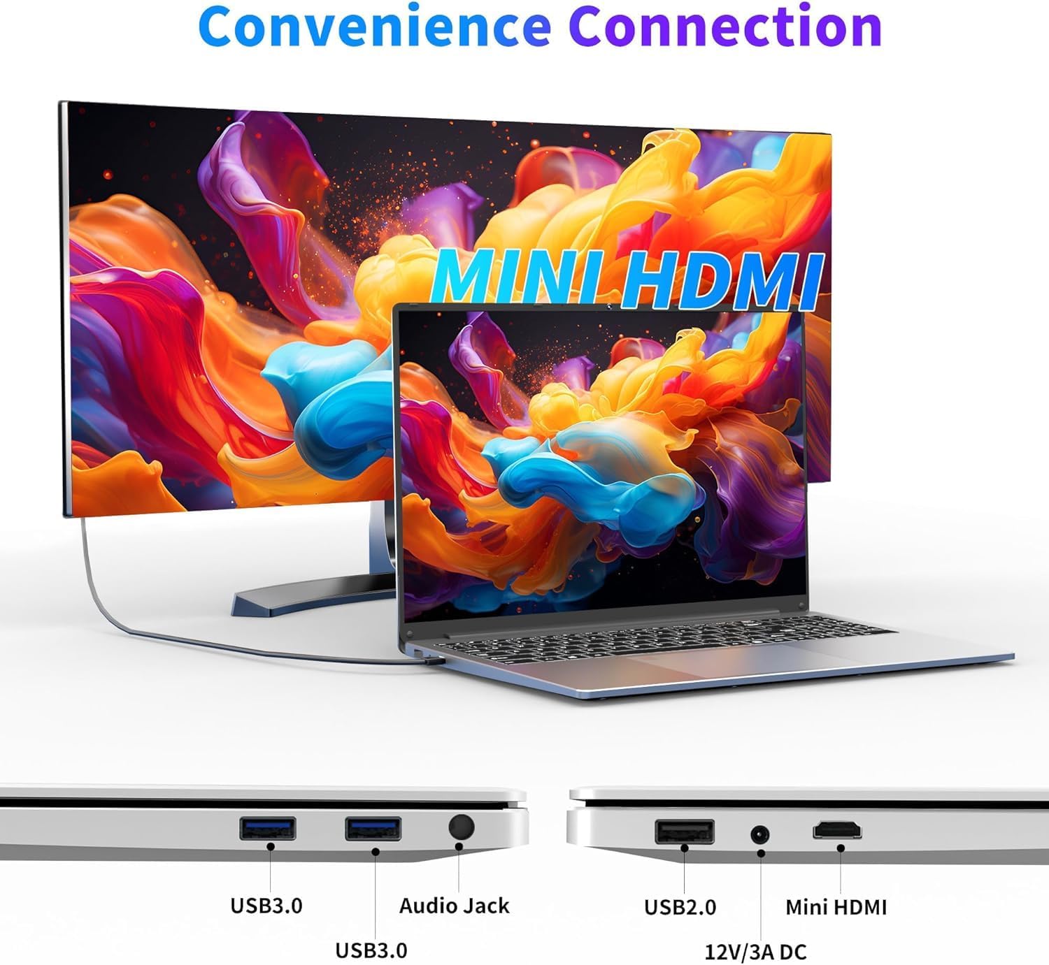 NIAKUN 16 Inch Laptop Computer 2025, Gaming Laptop, 16GB RAM 1TB SSD, N95 Processor, FHD 1920 * 1200, 180° Open, Backlit Keyboard, Windows 11 Pro, Fingerprint Unlock, UHD Graphics 750 MHz, Student