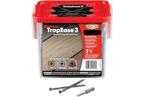 Fastenmaster Fmtr3-212 2-1/2" Trapease 3 Composite Deck Screw Trex-Clamshell - 100 Square Feet